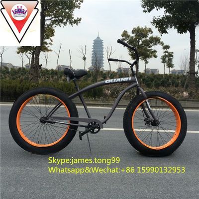 Fat Beach Cruiser Bike mit 26-Zoll-Schnee-Reifen und Aluminium-Rahmen im Jahr 2015