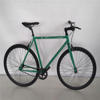 60cm Stahlrahmen Fixie Festgetriebe Fahrrad Promax Doppel-V-Bremse 700c Einzelgeschwindigkeitsbahn