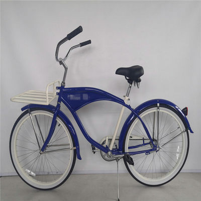 26 Zoll weiße Wand Custom Männer Beach Cruiser Bike mit Logo und Plastikpedal 15KG