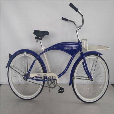 26 Zoll weiße Wand Custom Männer Beach Cruiser Bike mit Logo und Plastikpedal 15KG