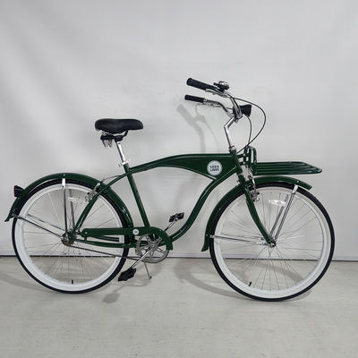 26 Zoll weiße Wand Custom Männer Beach Cruiser Bike mit Logo und Plastikpedal 15KG