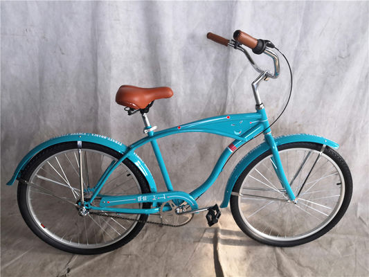 26 Zoll weiße Wand Custom Männer Beach Cruiser Bike mit Logo und Plastikpedal 15KG