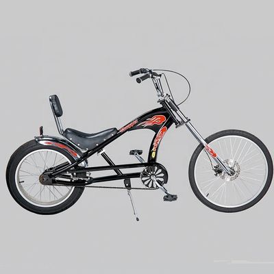 Bruttogewicht 38 kg 24 Zoll Hubschrauberrad mit Eingeschwindigkeitsgetriebe und langem Rahmen