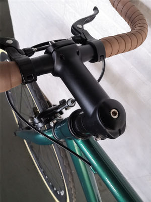 Doppel-V-Bremse 700c Bullhorn Handgriffe Festgetriebe Fahrrad für Erwachsene Retro Vintage Classic