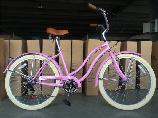 KMC-Kette Schwarze Farbe Urban Lady Single Speed Frauen Beach Cruiser Bike für gemütliche Fahrten