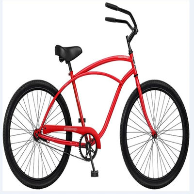 26 Zentimeter Rotfarbe Männer Klassiker Beach Cruiser Fahrräder mit großem und komfortablem Sitz