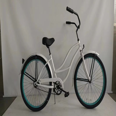 26 Zoll weiße Farbe Single Speed Vintage Beach Cruiser Bike für Frauen