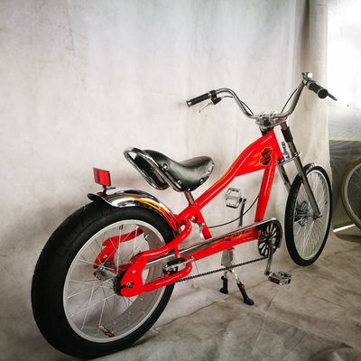24&quot; V Bremse/ Scheibenbremsen 4.0 Reifen Einzelgeschwindigkeit Chopper Fahrrad für den amerikanischen Markt