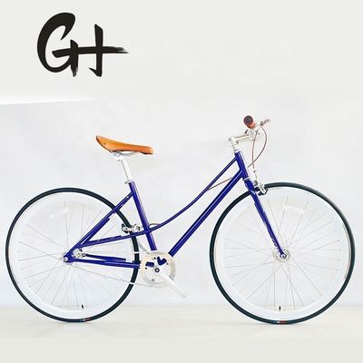 700C Lady Women Grill CE USA Individuell für Einzelgeschwindigkeit Schritt durch Festgetriebe City Bike