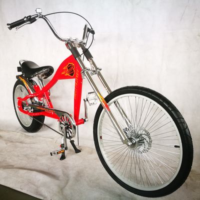 24&quot; V Bremse/ Scheibenbremsen 4.0 Reifen Einzelgeschwindigkeit Chopper Fahrrad für den amerikanischen Markt