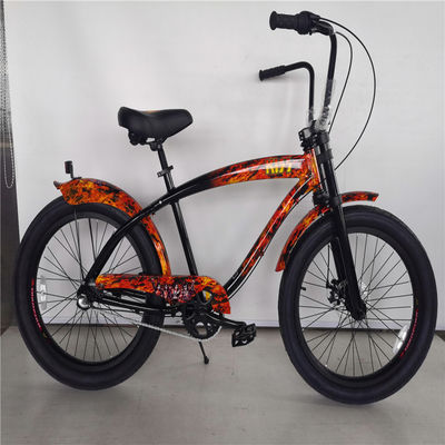 15 kg Fettreifen City Bike Inner 3 Geschwindigkeit 3,0 "Vintage Erwachsene Beach Cruiser Bike 24 Zoll