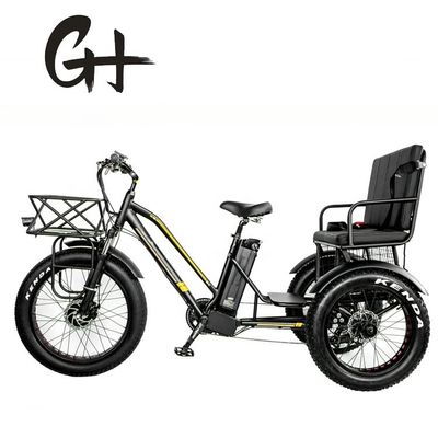 24&quot; 48V Vorderrad 750W 45KM/H Maximalbelastung 300KG 21AH Lithiumbatterie Elektro Dreiräder