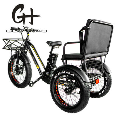 24&quot; 48V Vorderrad 750W 45KM/H Maximalbelastung 300KG 21AH Lithiumbatterie Elektro Dreiräder