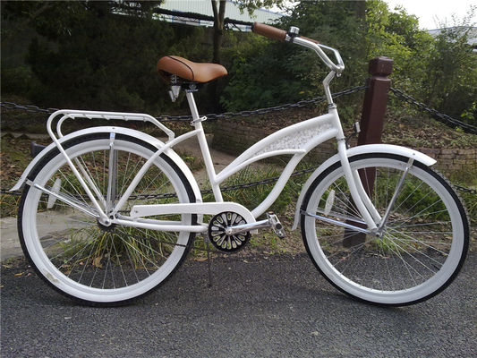 Custom Logo Erwachsene 26 Zoll Single Speed Hybrid Fahrräder für Frauen Beach Cruiser Fahrrad
