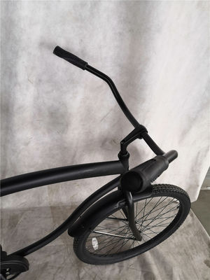 26 Zentimeter Erwachsene Männer Einzelgeschwindigkeit Komfort Beach Cruiser Bike Matte Schwarz bereit zum Versand