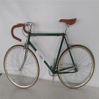 Chromoly Frame 700C Vintage Fixie Bike mit Doppel-V-Bremsenlastkapazität von bis zu 150 kg