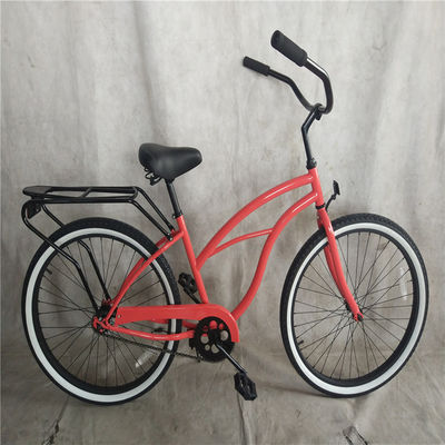 Minzgrün Damen Low Step Sport Hybrid Bike Frauen Einzelgeschwindigkeit Komfort Beach Cruiser Bike 26 Zoll