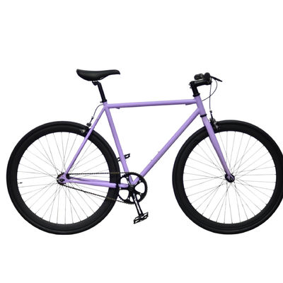 1.6m Länge OEM Farbenfrohe 700C Erwachsene Straßenrennen Leichtgewicht Einzelgeschwindigkeit Fixie Fixed Gear Bike