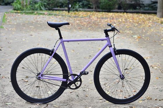 1.6m Länge OEM Farbenfrohe 700C Erwachsene Straßenrennen Leichtgewicht Einzelgeschwindigkeit Fixie Fixed Gear Bike