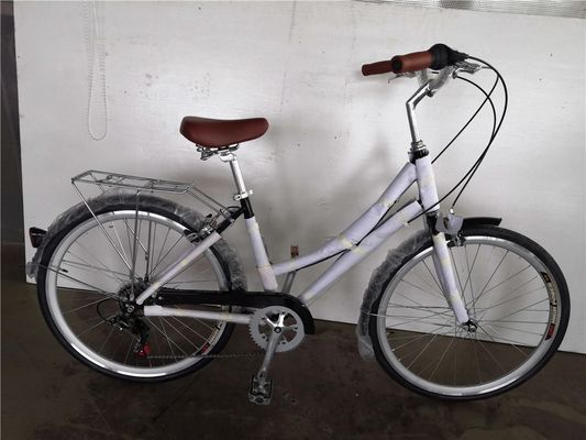 1.8m Länge Stahlrahmen 700C Frauen Single Speed City Bike für den amerikanischen Markt OEM / ODM