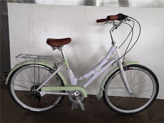 1.8m Länge Stahlrahmen 700C Frauen Single Speed City Bike für den amerikanischen Markt OEM / ODM