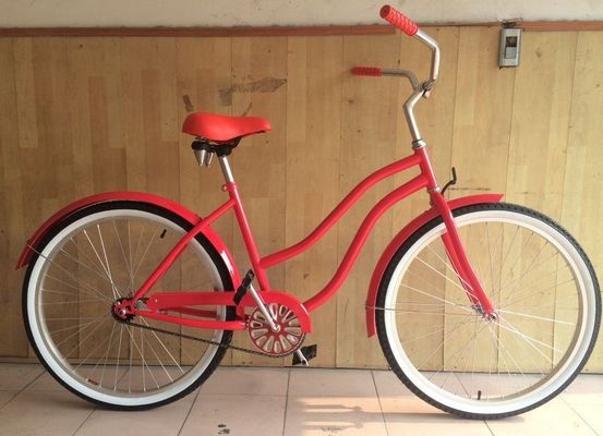 26&quot; Single Speed Coaster Lady Beach Cruiser Bike Aluminiumlegierungsrahmen OEM Logo für Lady