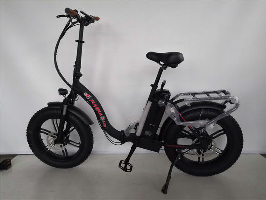 20-Zoll-Fettreifen-Ebike Am stärksten Rotfarbe Klappfahrrad Elektrofahrrad mit Legierstamm