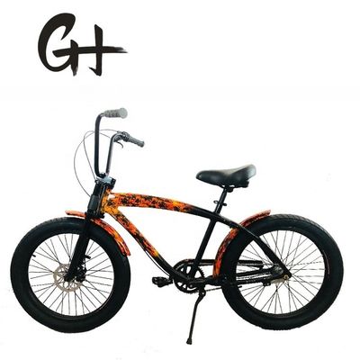 USA Männer 24&quot; 3,0 Fettreifen Aluminiumrahmen Beach Cruiser Bike mit Scheibenbremse