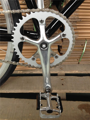Vintage Festgetriebe Fahrrad Fahrrad für Erwachsene Straßenrennen 2023 Wellgo Pedal Lasco Crank Set