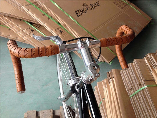 Vintage Festgetriebe Fahrrad Fahrrad für Erwachsene Straßenrennen 2023 Wellgo Pedal Lasco Crank Set