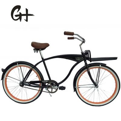 Personalisiertes Logo 26&quot; Single Speed Coaster Brake Beach Cruiser Bike für Männer in den USA