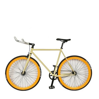 700C Hi-Ten Stahlrahmen Doppelwand 43MM Aluminium RIM Einzelgeschwindigkeitsstrecke Festgetriebe Fahrrad