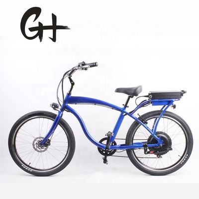 Hochgeschwindigkeits-Elektro-Beachcruiser-Fahrrad mit 1000W-Motor und 48V 14Ah Lithiumbatterie