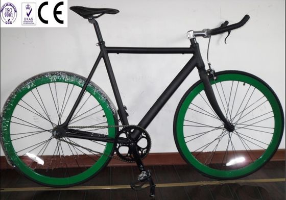 USA CE Track Fixie Fahrrad 700C Aluminiumrahmen OEM Einzelgeschwindigkeit mit Aluminiumlegierung Stamm