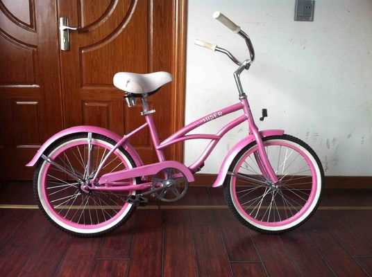 20&quot; Single Speed Coaster Brake Pink amerikanisches OEM Logo Mini Kid Kleiner Rahmen CE Mädchen Beach Cruiser Fahrrad
