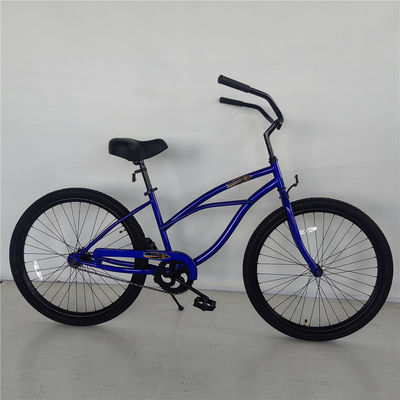 2024 Modell 26 &quot;Einzelgetriebe Fußbremse Rostfeste Frauen Beach Cruiser Bike Stahl Gabel