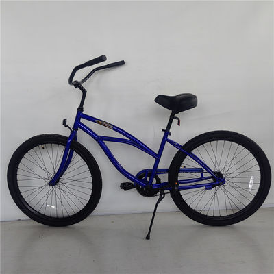2024 Modell 26 &quot;Einzelgetriebe Fußbremse Rostfeste Frauen Beach Cruiser Bike Stahl Gabel