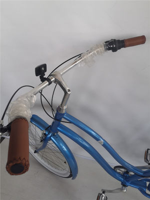 26 Zoll Aluminium-Legierungsrahmen 7 Geschwindigkeit Vintage Beach Cruiser Bike mit hinteren Träger