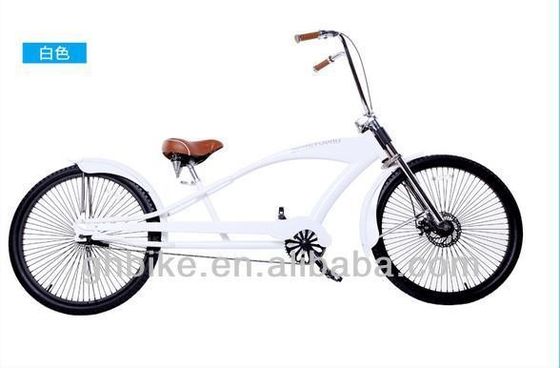 26' Long Frame Chopper Beach Cruiser Bike mit Alloy-Pedal und Stahlgabel