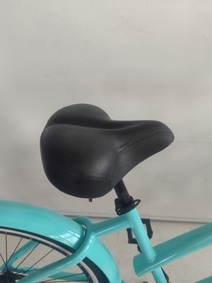 26&quot; Aluminiumrahmen Single Gear Hybrid Frauen Beach Cruiser Bike 2024 Nicht hinteren Dämpfer