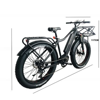 26&quot; 4.0 Big Snow Fat Tire Elektrofahrrad mit Scheibenbremse und 1000W 48V 17AH Hinter BaFang Motor