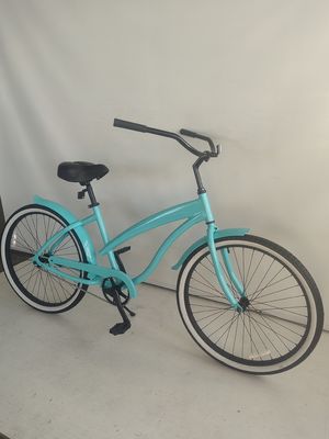 26&quot; Aluminiumrahmen Single Gear Hybrid Frauen Beach Cruiser Bike 2024 Nicht hinteren Dämpfer