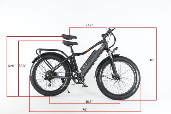 Reifenbreite 26*4&quot; 7 Geschwindigkeiten Fett-Schnee-Reifen Elektro-Bergrad mit Bafang Mittelmotor