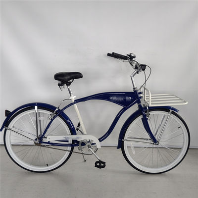 Große Logo Erwachsene 26 Zoll Single Speed Beach Cruiser Fahrrad mit Front Carrier Option