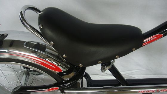 Chopper Bike Schwarz Low Rider Fashion Bike mit F-Disc Brake R V-Bremstechnologie