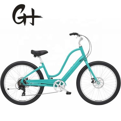 120 kg Lastkapazität 29&quot; 3,0 Reifen 7 Geschwindigkeiten Aluminium Step Thru Lady Beach Cruiser Fahrrad