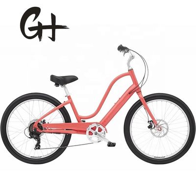 120 kg Lastkapazität 29&quot; 3,0 Reifen 7 Geschwindigkeiten Aluminium Step Thru Lady Beach Cruiser Fahrrad