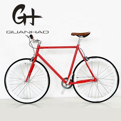 CE-Zertifiziert 700C 4130 CR-MO Stahlrahmen Fahrrad mit Festgetriebe mit Klemmbremssystem