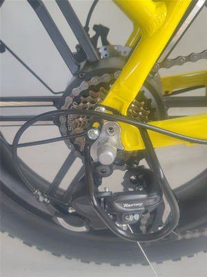 750W 48V E Fahrrad 20 Zoll Gelb Fettreifen Elektrofahrrad für 31-60 km Reichweite pro Leistung