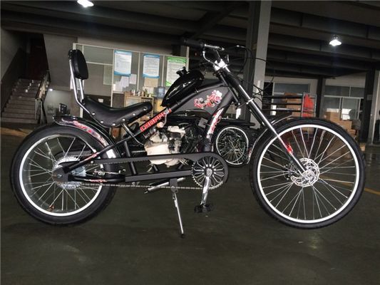 26 Zoll Cruiser Motorrad Fahrrad mit 4 Takt Gasmotor Benzinmotor Kit V Bremse